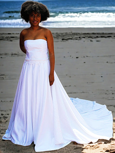 The Summer Strapless Bridal Gown